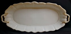 DT/343. Huge antique Alt Wien oval serving dish from 1847, a museum piece