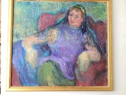 Gráber Margit ( 1895 - 1993 ) . Nő fátyollal .