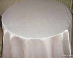 Beautiful snow-white silk tablecloth new