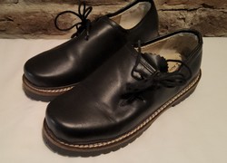 Almsach fekete bőr tiroli cipő 34