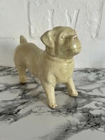 Pug or bulldog antique 1800s dog ceramic