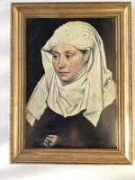 A Nő , Robert Campin festményéről készült nyomat .