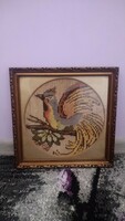 Tapestry picture bird