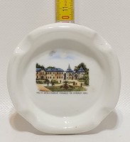 Cseh "Hévíz-Gyógyfürdő. Rákóczi és György ház" látképes porcelán hamutál (2641)