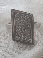 Női köves ezüst gyűrű ( 17mm )