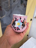 Beautiful floral mug antique, porcelain village nostalgia