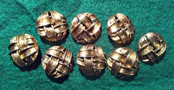 Buttons (8 flawless, metal, diameter: 2 cm)