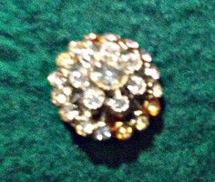 Buttons (1 flawless, rhinestone, diameter: 2 cm)