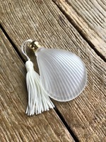 Small old shell-shaped perfume bottle