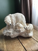 Polar bear statue, plastic