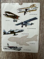 Vintage repülőgép repülős matrica