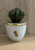 Herend cactus in a pot, rare