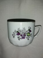 Violet cocoa porcelain mug