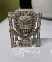 Ezüst miniatür mexikói szobor