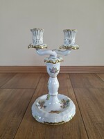 Herend Victorian patterned candlestick