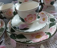 Villeroy&boch wild rose 6 breakfast set, cup and small plates
