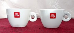 Thick porcelain illy long coffee cup 6x8cm per piece