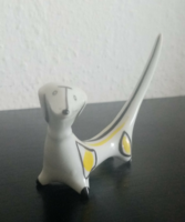 Hollóházi porcelán, art deco figura (tacskó kutya) eladó