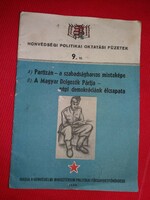 1949. Defense political education booklets 9. Booklet according to the pictures Ministry of Defense