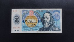 Csehszlovákia 20 Korun, Korona 1988, VF