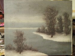 A cozy winter painting by Seguin mille