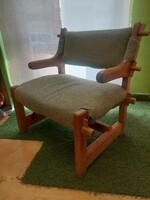 Pair of mid-century retro Soviet (Russian) design armchairs