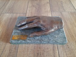 Kisfaludi strobl bronze flour hand of Ferenc 1883