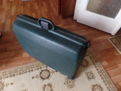 Samsonite sötétzöld bőrönd