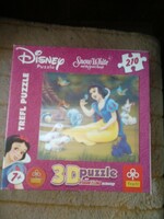 3D puzzle Snow White and the Seven Dwarfs, Disney, + gift puzzle, negotiable