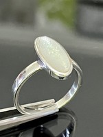 Art-deco ezüst gyűrű gyöngyház berakással