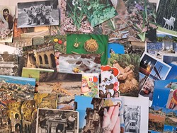 57 db postatiszta retró képeslap, állatok, városok, Budapest, Húsvét, művész