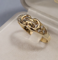 14 K arany női gyűrű 2,67 g
