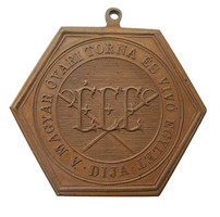 Magyar-Óvár tournament and fencing association prize medal /mosonmagyaróvár/ ~1890 k.