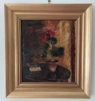 Jobbágyi-hololya oil painting - flower still life guarantee