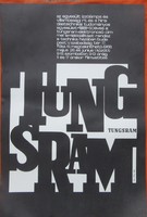 Tungsram poster marked 1968, 44 x 29.5 cm