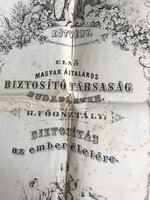 2 db . 1893- as !!!Az Első Magyar Általános Biztosító -Társaság élet és háborúra szóló biztosítása