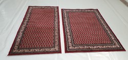 3240 Set of 2 mir pattern wool Persian rugs 165x110cm+180x90cm free courier