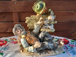 RITKASÁG KEDVEZŐ ÁRON! Vintage Capodimonte biszkvit porcelán figura