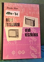 Radio and TV receivers 1970-71 / technical book publisher 1973, kadár gauze/