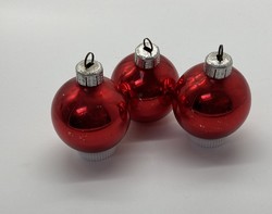 Old Christmas tree decoration, glass balls, red