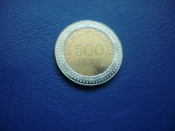 KOLUMBIA 500 PESOS 2017 NYÍLMÉREG BÉKA! BIMETÁL ! UNC!