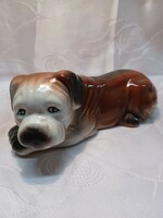 American bulldog porcelain dog