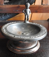 Antik bronz / réz puttós asztaldísz
