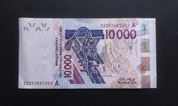 Nyugat Afrika - Elefántcsontpart 10.000 Francs, Frank 2003/2022, AUNC