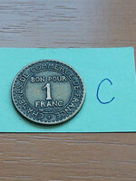 FRANCIA 1 FRANC FRANK 1925 Alumínium-bronz, BON POUR  #C