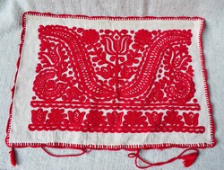 Embroidered linen Transylvanian written pillow cover decorative pillow 56 x 40 cm