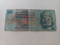 1970-es 20 Korona Csehszlovákia