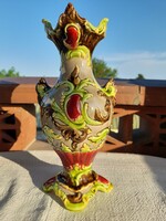 Historicizing neo-rococo majolica vase