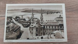 Esztergom látképe,Dunarészlet a vízivárosi templommal - Monostory György Budapest képeslap kiadványa