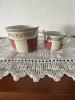 Pair of M z porcelain mugs